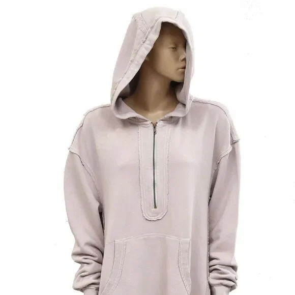 Free People North Sweatshirt Hoodie Tunic Top Oversized Slouchy Cotton L 283870 - Picture 5 of 8